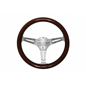 Volant 350mm Dřevo Stříbrný