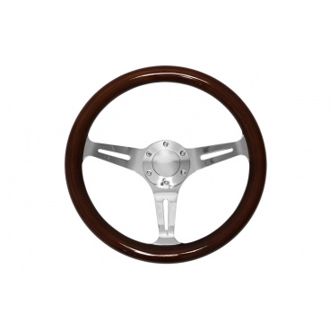 Volant 350mm Dřevo Stříbrný