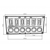Panel 12V / 24V (6 vodotěsných spínačů s certifikátem IP68) II
