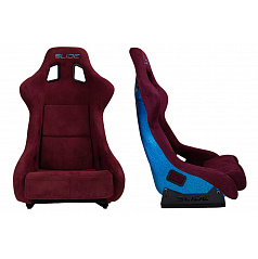 Sportovní křeslo SLIDE KS2 Premium Dark Purple Velur & Sea-Blue Glitter
