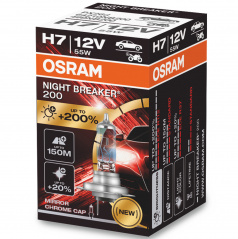 Halogenová žárovka H7 Osram NIGHT BREAKER LASER 12V 3900K +200% 1 ks