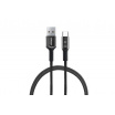 Kabel USB microUSB s LED diodou 1 m UC-11