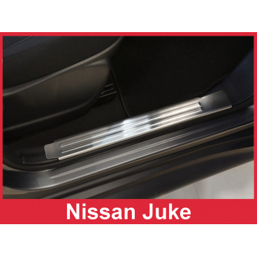 Nerez vnitřní ochranné lišty prahu dveří 2ks Nissan Juke 2010+