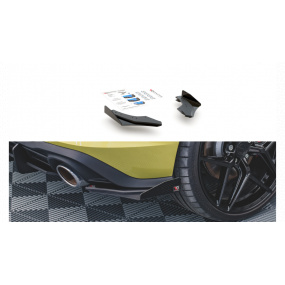 Splitter Volkswagen Golf 8 GTI Clubsport Tył Boczne Racing Durability Black-Red + Gloss Flaps Splitter Volkswagen Golf 8 GTI Clubsport Tył Boczne Racing Durability Black-Red + Gloss Flaps