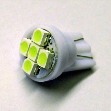 Žárovka 5 SMD LED T10 12V 5W - barvá bílá - 1 ks