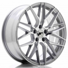 JR Wheels JR28 18x7,5 ET40 5x112 Stříbrná Leštěná Čelní Strana