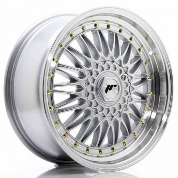 JR Wheels JR9 18x8 ET40 5x112/114 Stříbrné s leštěným límcem