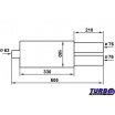 Sportovní výfuk TurboWorks 63/2x76 mm dual 