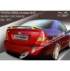 TOYOTA COROLLA sedan 02-07 spoiler zad. kapoty (EU homologace)