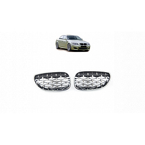 Gril BMW 5 E60 E61 Lesklá černá & Chrom Gril BMW 5 E60 E61 Lesklá černá & Chrom