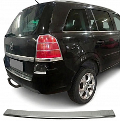 Nerez leštěný kryt horní hrany zadního nárazníku Opel Zafira A, B 1999-2014