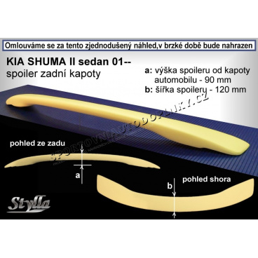 KIA SHUMA II SEDAN (01+)  spoiler zad.  kapoty KS4L