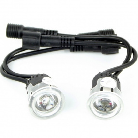 Světla pro denní svícení šikmé 2x1W kruhové 23 mm 2 ks Světla pro denní svícení šikmé 2x1W kruhové 23 mm 2 ks