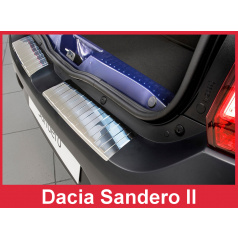 Nerez kryt- ochrana prahu zadního nárazníku Dacia Sandero II htb 2012+