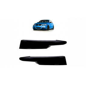 Přídavný díl BMW 3 E90 E91 Facelift Nárazník Přední Lesklá Černá