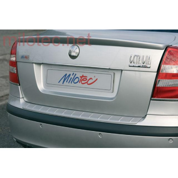 Práh pátých dveří s výstupky, ABS-stříbrný, Škoda Octavia II. + Facelift vše Limousine Práh pátých dveří s výstupky, ABS-stříbrný, Škoda Octavia II. + Facelift vše Limousine