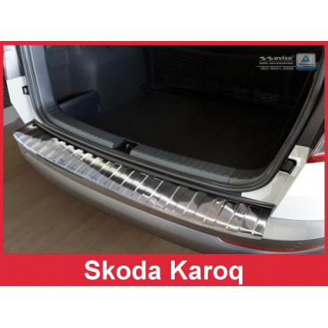 Ochranný panel zadního nárazníku Škoda Karoq  nerez černá lesklá