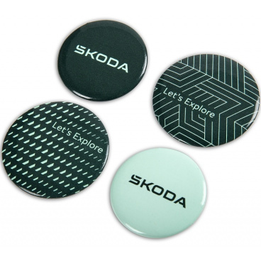 Originální sada 4 odznaků Škoda Originální sada 4 odznaků Škoda