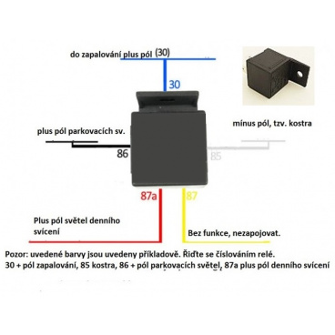 Automatické relé k dennímu svícení Automatické relé k dennímu svícení