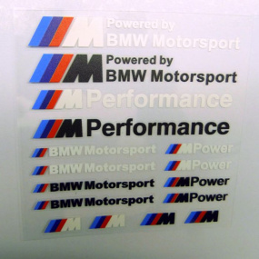 Sada samolepek BMW M POWER 16 ks
