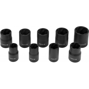 Sada vytahováků stržených šroubů 10ks Sada vytahováků stržených šroubů 10ks