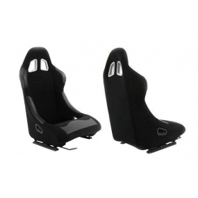 Sportovní pevná skořepina A1 RACING RACE PLUS  černý velur