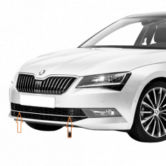 Nerez spodní lišta přední masky Škoda Superb III 2015+ Omtec