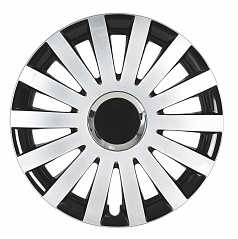 Poklice na auto SAIL 15" palců černo-stříbrná