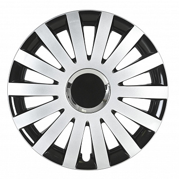 Poklice na auto SAIL 15" palců černo-stříbrná
