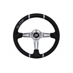 Volant SLIDE 350mm offset:90mm Kůže Stříbrná