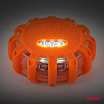 Automobilová nouzová lampa akumulátorová s funkcí svítilny 12SMD+3SMD 650mAh (BATT) oranžové světlo