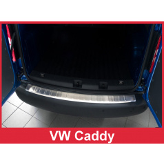Nerez kryt, ochrana prahu zadního nárazníku Volkswagen Caddy 2003-16