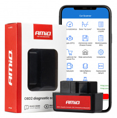 Skenovací tester diagnostického rozhraní AMiO ELM327 OBD2 BT mini AMIO-04732
