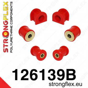 Mitsubishi Lancer Evolution Evo IV-V-VI StrongFlex sestava silentbloků jen pro přední nápravu 6 ks Mitsubishi Lancer Evolution Evo IV-V-VI StrongFlex sestava silentbloků jen pro přední nápravu 6 ks