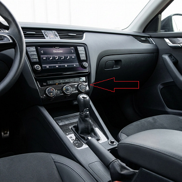 Karbon náhradní panel topení, automatická klimatizace Škoda Octavia III Karbon náhradní panel topení, automatická klimatizace Škoda Octavia III