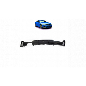 Difuzor BMW 4 F32 F33 F36 Zadní Matná Černá Difuzor BMW 4 F32 F33 F36 Zadní Matná Černá