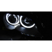 BMW E46 09.2001-03.2005 Limousine / Touring přední čirá světla Angel Eyes LED black