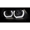 BMW E90/E91 03.2005-08.2008 přední čirá světla 3D U-Type black HID