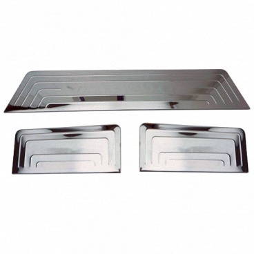 Nerez vnitřní broušené prahy Omtec VW Transporter T5, T6 3 ks Nerez vnitřní broušené prahy Omtec VW Transporter T5, T6 3 ks