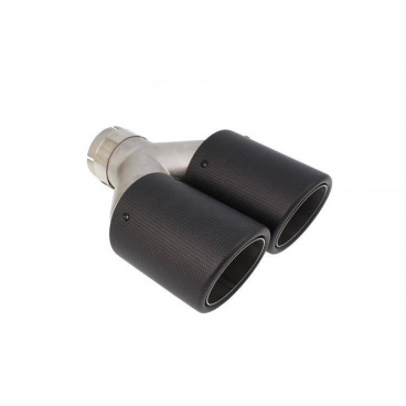 Koncovka tlumiče 101mmx2 vstup 76mm Carbon Mat