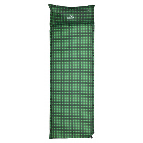 Karimatka samonafukovací 190x60x3,8cm s polštářem KILT zelená