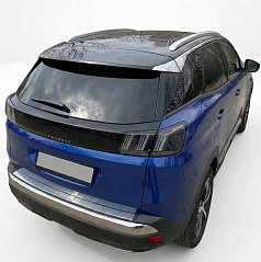 Nerez leštěný kryt horní hrany zadního nárazníku Peugeot 3008-2016-23