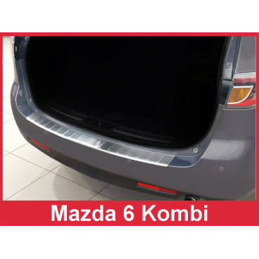 Nerez kryt-ochrana prahu zadního nárazníku Mazda 6 Kombi 2007-12