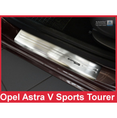 Nerez ochranné lišty prahu dveří 4ks Speciální edice Opel Astra 5 K Sports Tourer 2015-17