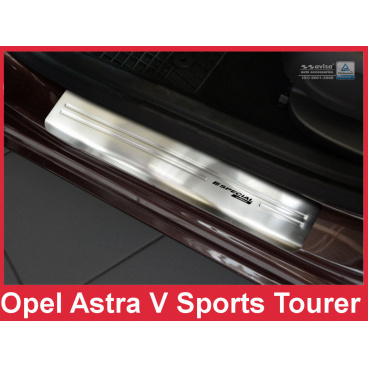 Nerez ochranné lišty prahu dveří 4ks Speciální edice Opel Astra 5 K Sports Tourer 2015-17
