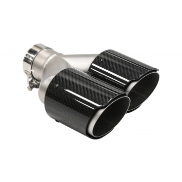 Koncovka Tlumiče 89mmx2 vstup 57mm Pravá Carbon Gloss Koncovka Tlumiče 89mmx2 vstup 57mm Pravá Carbon Gloss