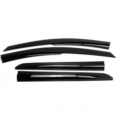 Větrné clony - ofuky na okna přední + zadní Dacia Duster 2010-2018