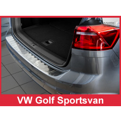 Nerez kryt- ochrana prahu zadního nárazníku Volkswagen Golf Sportsvan 2014+ skladem