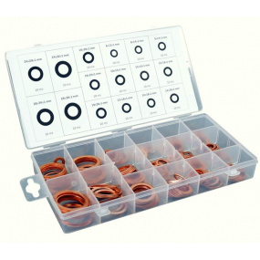 Podložky těsnící měděné sada 160 ks