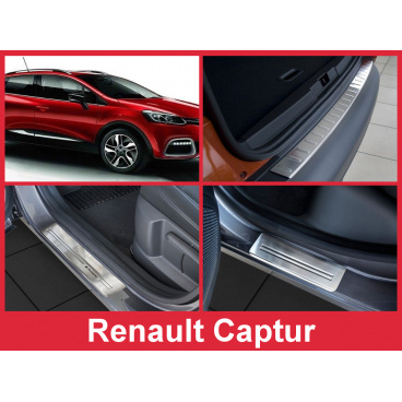 Nerez kryt- sestava-ochrana prahu zadního nárazníku+ochranné lišty prahu dveří Renault Captur 2013-16